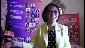 Ella Ai-Vy Nguyen, AAS youth contestant & storyteller, interviewed Lily Qi at UCA conference